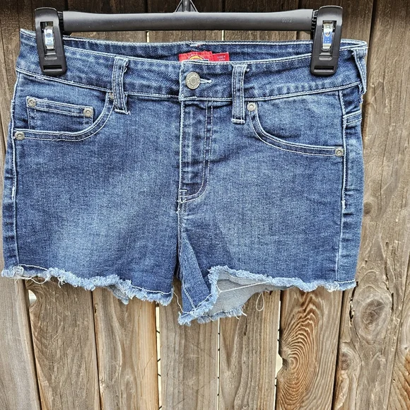 Dickies Denim Blue Women's Shorts Size 16 - Picture 1 of 15